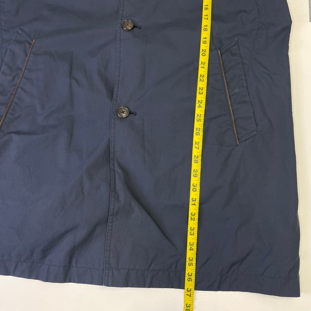 Massimo Dutti Reversible Car Coat Mens XXL Navy Blue Olive Green Jacket - Picture 16 of 16